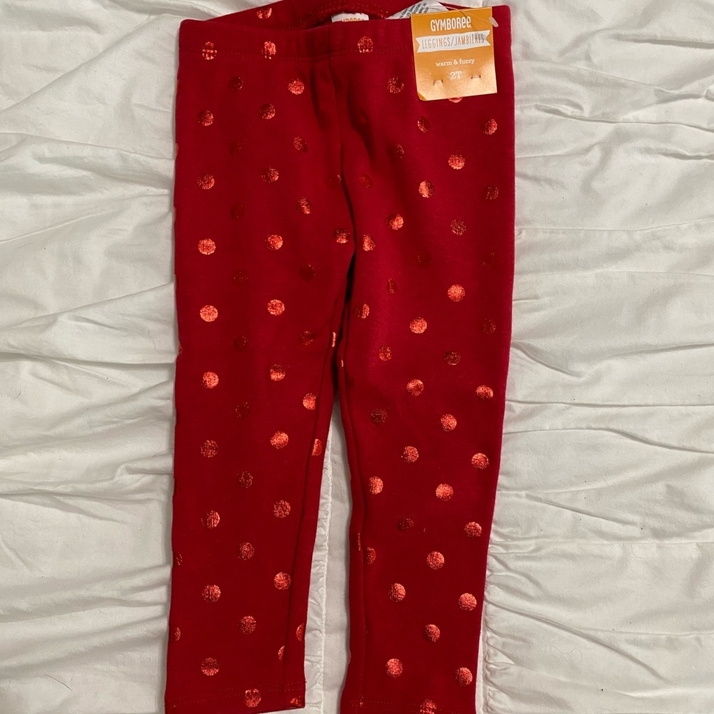 Red leggings